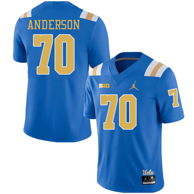 Alec Anderson UCLA Jersey,UCLA Bruins #70 Alec Anderson Jersey Youth College Football Uniforms-Royal